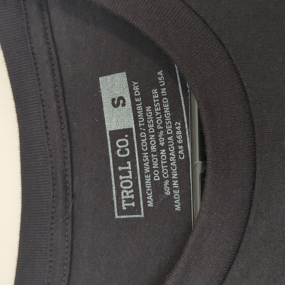 Troll Co Support Blue Collar Tshirt - Picture 3 of 5